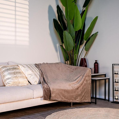 Flannel blanket 200x150cm (brown)