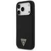 ETUI DO IPHONE 17 PRO do MAGSAFE GUESS CZARNE SILIKONOWE Z MIKROFIBRĄ CASE