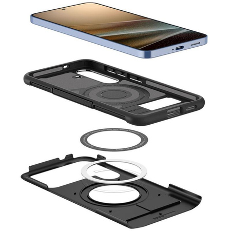 Spigen Slim Armor MagSafe - Gehäuse für Samsung Galaxy S25+ (Schwarz)