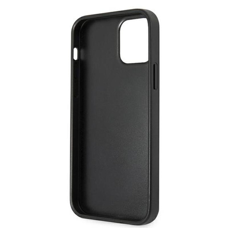 Guess Saffiano 4G Big Metal Logo - iPhone 12 Pro Max Case (black)