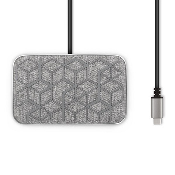 Moshi Symbus Q - rozbočovač USB-C + indukční bezdrátová nabíječka Qi pro iPhone a Android (šedá)