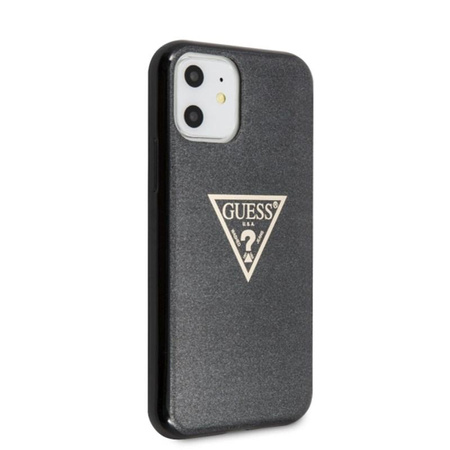 Guess Solid Glitter Triangle - iPhone 11 tok (fekete)