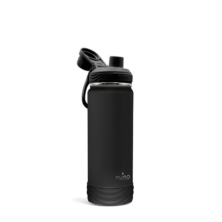 PURO Outdoor - Butelka termiczna ze stali nierdzewnej 500 ml (Black)