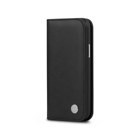 Moshi Overture - 3-in-1 flip case for iPhone 13 mini (anti-bacterial NanoShield™) (Jet Black)