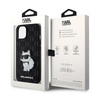 Karl Lagerfeld Saffiano Monogram NFT Choupette - Case for iPhone 14 Plus (Black)