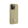 Guess Rhinestone Triangle - Hülle für iPhone 14 Pro Max (Gold)