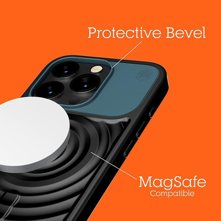 STM Reawaken Ripple MagSafe - pouzdro pro iPhone 15 Pro (černé / Atlantic)