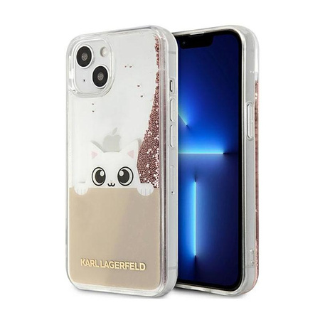 Karl Lagerfeld K-Peek A Boo - iPhone 11 Pro Max tok (csillogó rózsaszín arany)