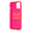 Karl Lagerfeld Choupette Head - Coque iPhone 13 (rose fluo)