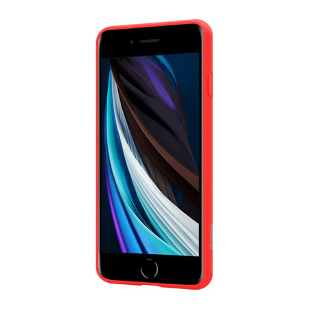 Crong Color Cover - Hülle iPhone SE (2022/2020) / 8 / 7 (rot)