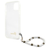 Guess White Pearl Strap - Case iPhone 13 Mini (Clear)