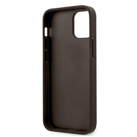 Guess 4G Bottom Stripe Collection - pouzdro pro iPhone 12 mini (hnědé)
