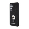 Karl Lagerfeld Fixed Glitter Ikonik Logo Metal Pin - Etui Samsung Galaxy S24 (czarny)