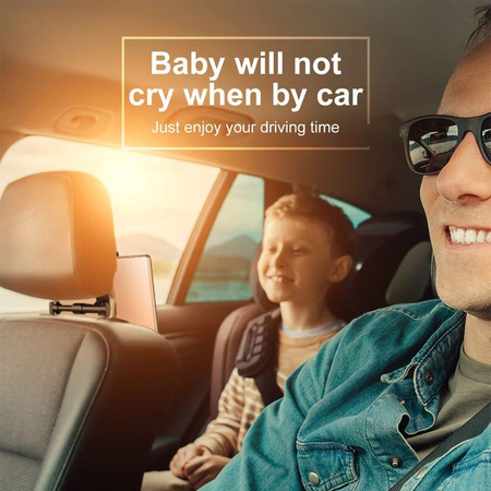 Baseus Backseat - Universal headrest mount for tablets and smartphones (black)