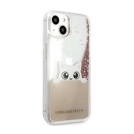 Karl Lagerfeld K-Peek A Boo - iPhone 11 Pro Max tok (csillogó rózsaszín arany)