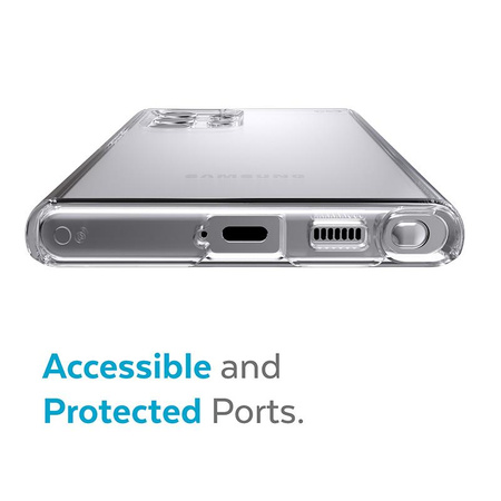 Speck Presidio Perfect-Clear - Samsung Galaxy S22 Ultra Case with MICROBAN Coating (Clear/Clear)