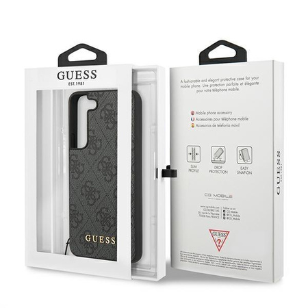 Guess 4G Charms Collection - Etui Samsung Galaxy S22+ (szary)