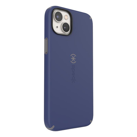 Speck CandyShell Pro + MagSafe - pouzdro pro iPhone 14 Plus s povrchovou úpravou MICROBAN (pruská modř / oblačná šeď)