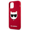 Karl Lagerfeld Choupette Head Silicone - iPhone 12 Pro Max Case (red)