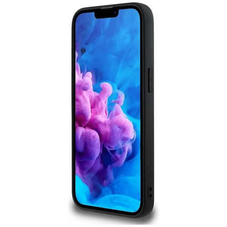 Guess szemcsés Big 4G Logo Small Classic Logo - tok iPhone 16e készülékhez (fekete)