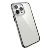 Speck Presidio Perfect-Clear avec Impact Geometry - Coque pour iPhone 14 Pro Max avec revêtement MICROBAN (transparent / noir)