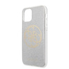 Guess Circle Glitter 4G - iPhone 11 Case (Light Grey)