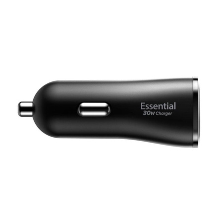 Spigen Essential EV302 - Ładowarka samochodowa 2x USB-A 30W (Czarny)