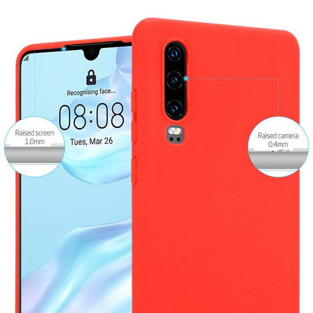 Crong Soft Skin Hülle - Huawei P30 Gehäuse (rot)