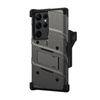 ZIZO BOLT Series - Armored case for Samsung Galaxy S23 Ultra with 9H glass for screen + holder with stand (gray)