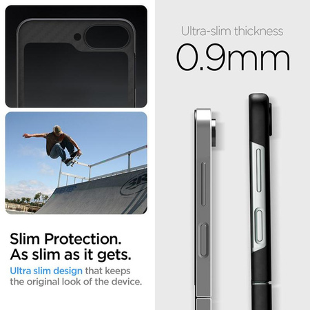 Spigen Airskin - pouzdro pro Samsung Galaxy Z Flip 6 / 7 FE (Aramidová černá)