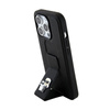 Karl Lagerfeld Gripstand Saffiano Karl & Choupette Pins - iPhone 14 Pro Case (black)