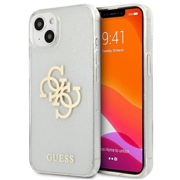 Guess Glitter 4G Big Logo - iPhone 13 tok (átlátszó)