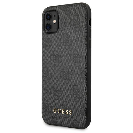 Guess 4G fém arany logó - iPhone 11 tok (szürke)