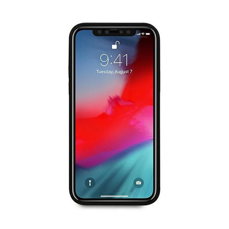 Karl Lagerfeld PU-Leder Karl & Choupette Prägung - iPhone 12 / iPhone 12 Pro Tasche (schwarz)