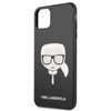 Karl Lagerfeld Double Layers Glitter Head - iPhone 11 Pro Max Tasche (Schwarz)