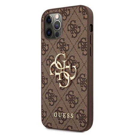 Guess 4G Big Metal Logo - iPhone 12 Pro Max Case (brown)