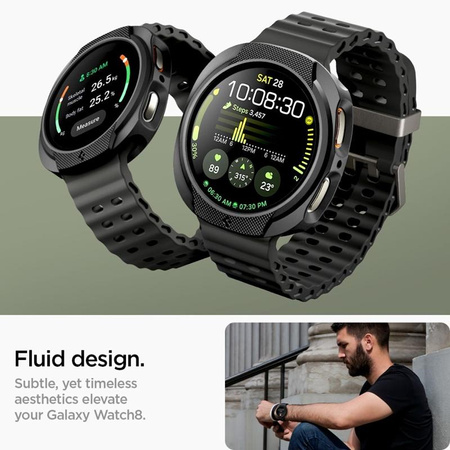 Spigen Liquid Air – Hülle für Samsung Galaxy Watch 8 44 mm (Matte Black)