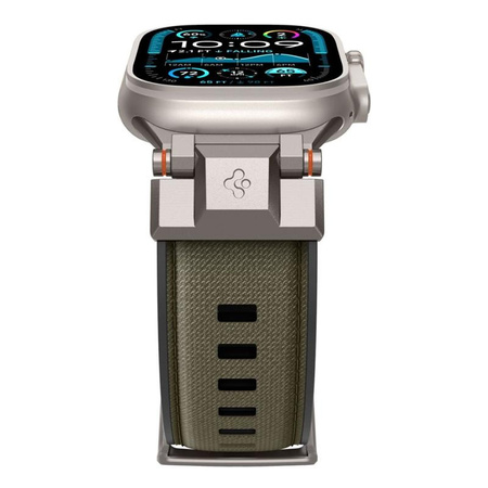 Spigen DuraPro Armor - szíj Apple Watch 44/45/46/49 mm-es órához (katonai zöld)