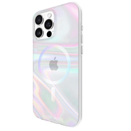 Etui Case-Mate Soap Bubble MagSafe do iPhone 16 Pro Max – Efekt Tęczowej Poświaty