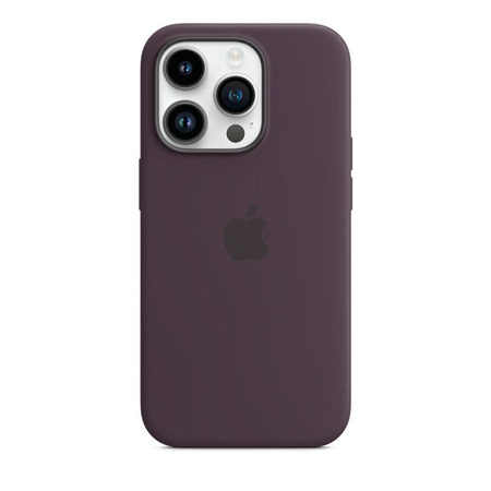 Silikonové pouzdro Apple - Silikonové pouzdro s MagSafe pro iPhone 14 Pro (Berry)