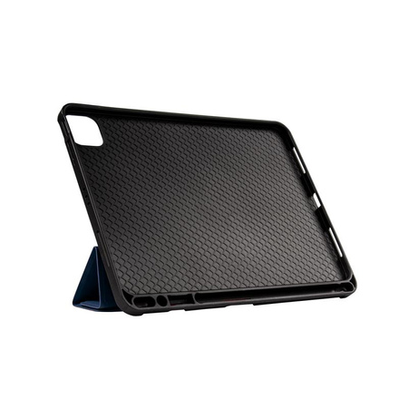 Custodia Crong FlexFolio – iPad Air 11” M3 (2025) / iPad Air 11” M2 (2024) / iPad Air 10.9” (5a-4a generazione) / iPad Pro 11" (2022-2021) con Apple Pencil (blu