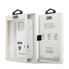 Karl Lagerfeld Silicone Karl & Choupette - Coque iPhone 13 Pro Max (blanc)