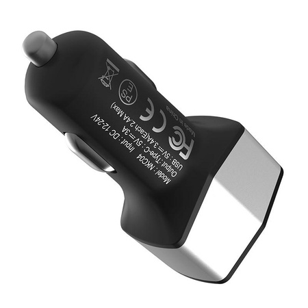 Chargeur de voiture Nillkin Celerity - Chargeur de voiture 2x USB + USB-C, 32W (Argent)