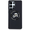 Karl Lagerfeld Silicone Double Heads And Circle MagSafe - Samsung Galaxy S25 Ultra Case (black)