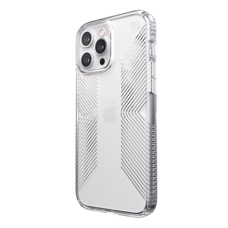 Speck Presidio Perfect-Clear with Grips - tok iPhone 13 Pro Max / iPhone 12 Pro Max tok MICROBAN bevonattal (átlátszó)