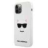 Karl Lagerfeld Choupette Head Silicone - pouzdro pro iPhone 12 / iPhone 12 Pro (bílé)