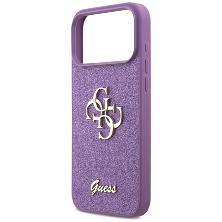 Guess Fixed Glitter Big 4G - Pouzdro iPhone 17 Pro Max (lila)
