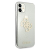 Guess Glitter 4G Big Logo - pouzdro pro iPhone 11 (průhledné)