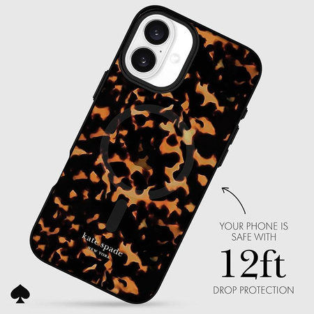 Kate Spade New York Protective MagSafe - Hülle für iPhone 16 Plus (Tortoise)