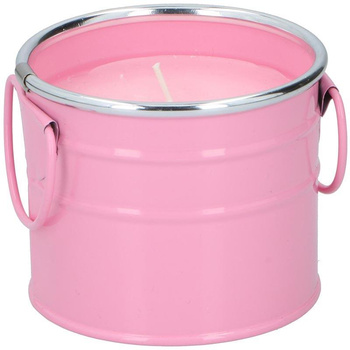 Arti Casa - Citronelová svíčka proti komárům v kbelíku (růžová)